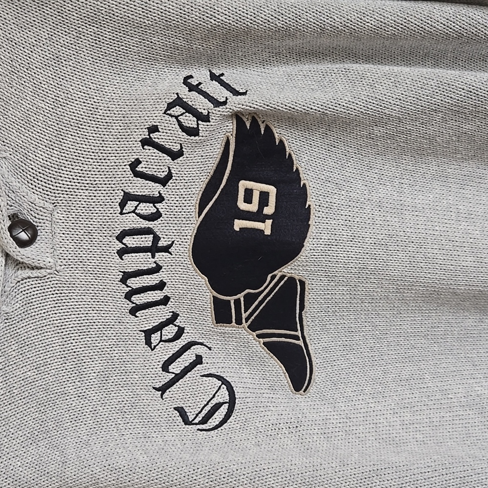 LIMITED EDITION Champion Shawl Sweater With Embroidery - Picture 6 of 14